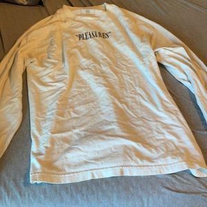 Pleasures” art & apparel long sleeve tee